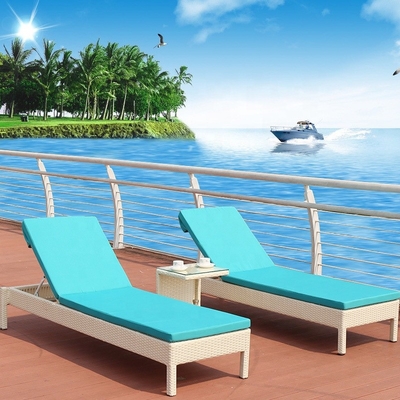 屋外の余暇の浜のプールのための柳細工の日曜日のLoungerのベッドの藤のChaiseのラウンジ チェア