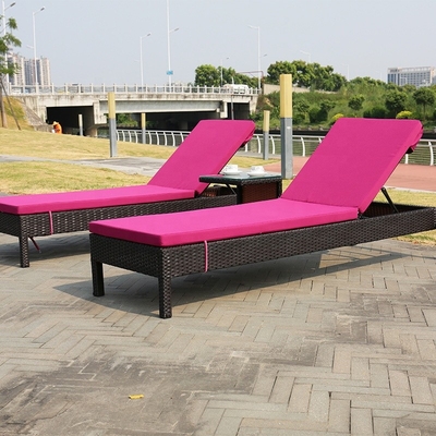屋外の余暇の浜のプールのための柳細工の日曜日のLoungerのベッドの藤のChaiseのラウンジ チェア