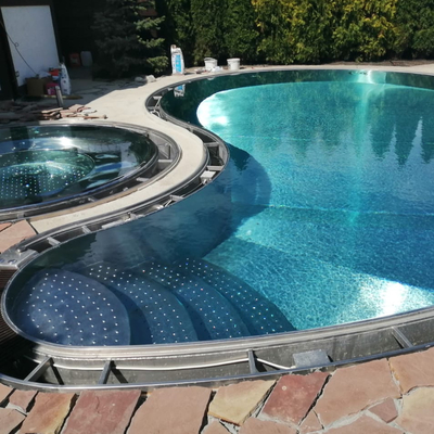 家のための屋外の庭のステンレス鋼の構造のプールの金属フレームのプール