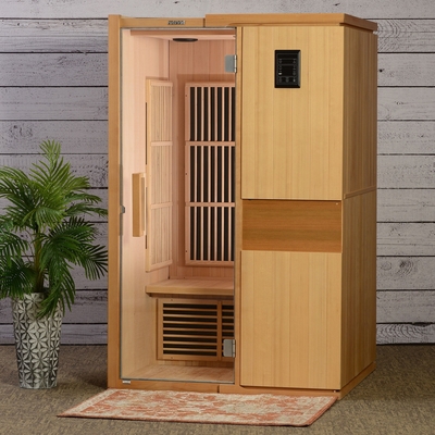 屋内遠赤外線のサウナ部屋2-4人のカナダのアメリカツガ木9KW